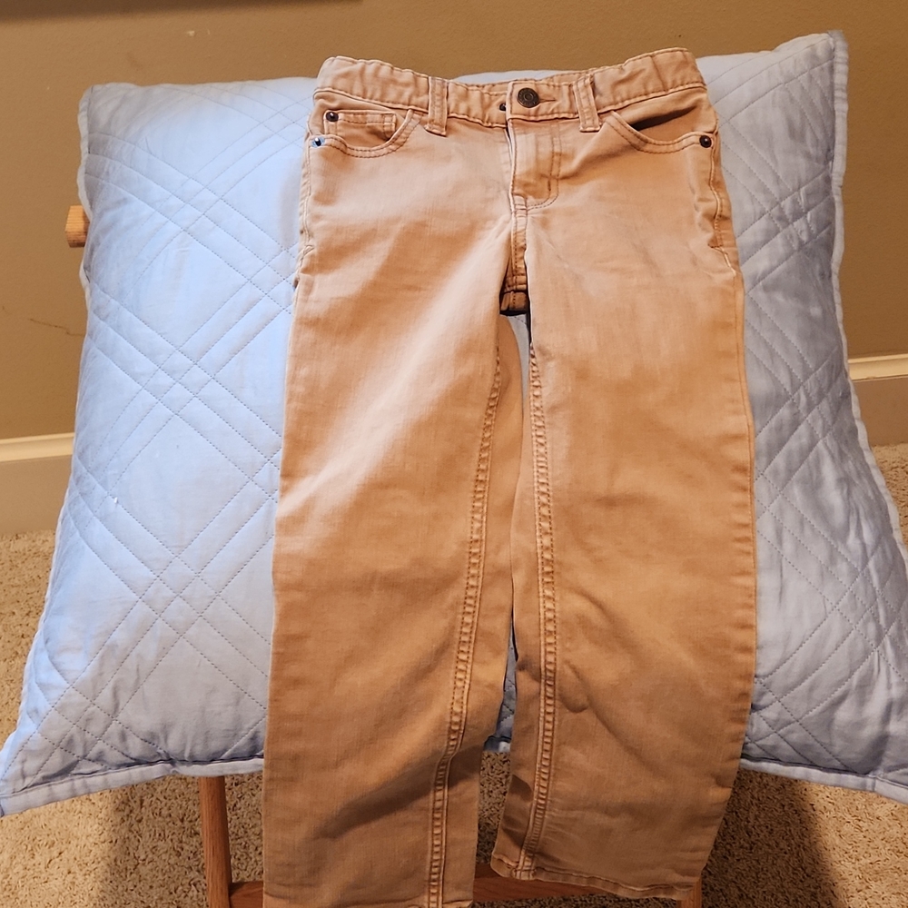 Cat & Jack tan stretch jeans size 6